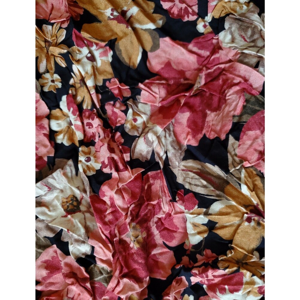 Cupshe Romantic Bouqet Floral Notched Neck Short Sleeve Mini Dress Size S - Picture 5 of 16